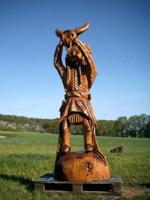 Indianerh�uptling - Eiche 03